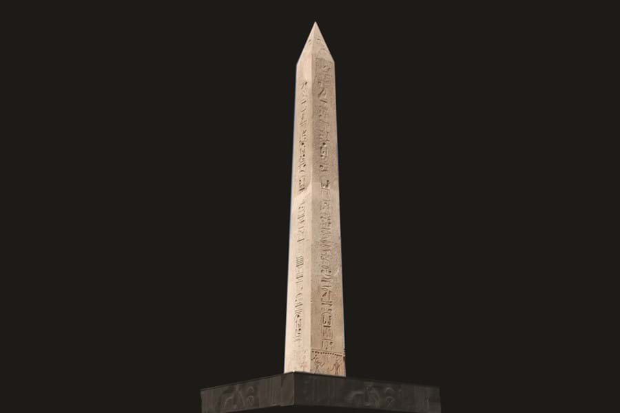 Obelisk of King Ramesses II at the museum entrance