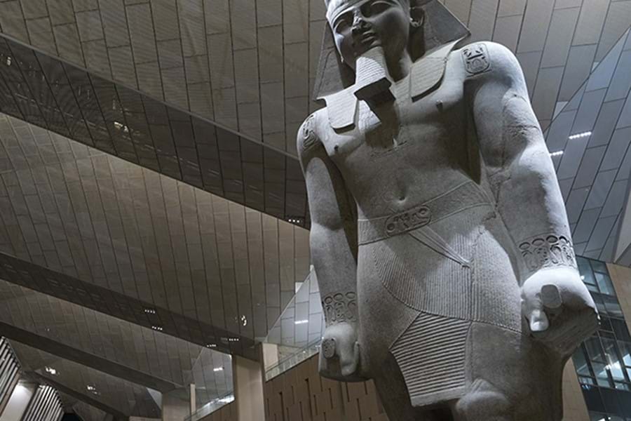The colossus of Ramesses II in the Grand Hall